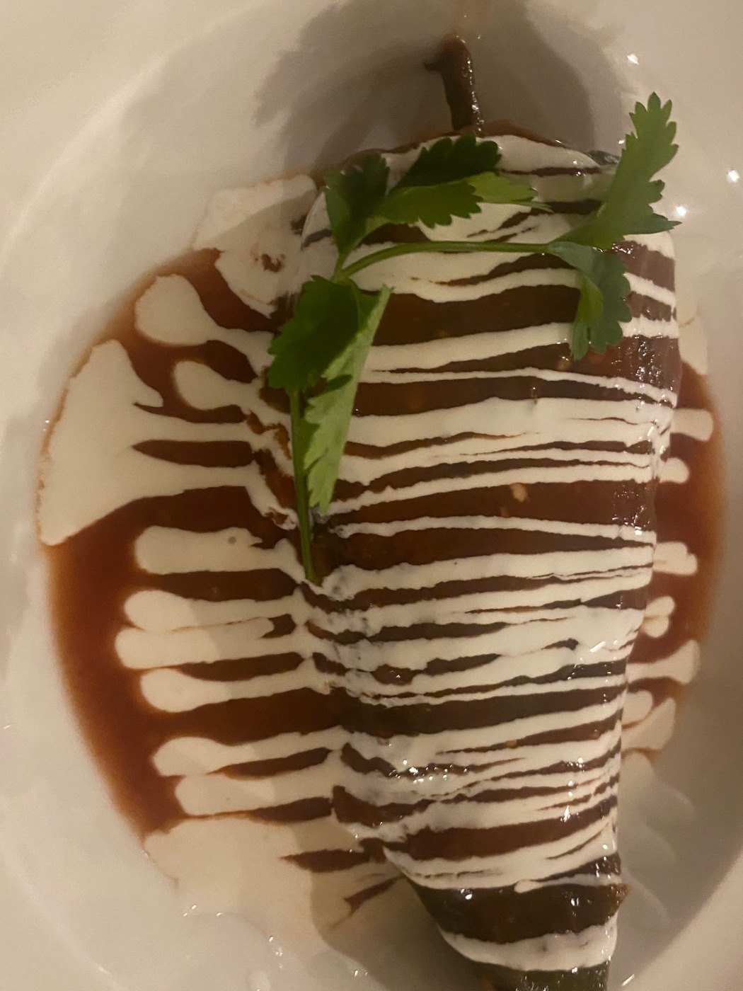 A plate from Miguel Ángel López’s kitchen