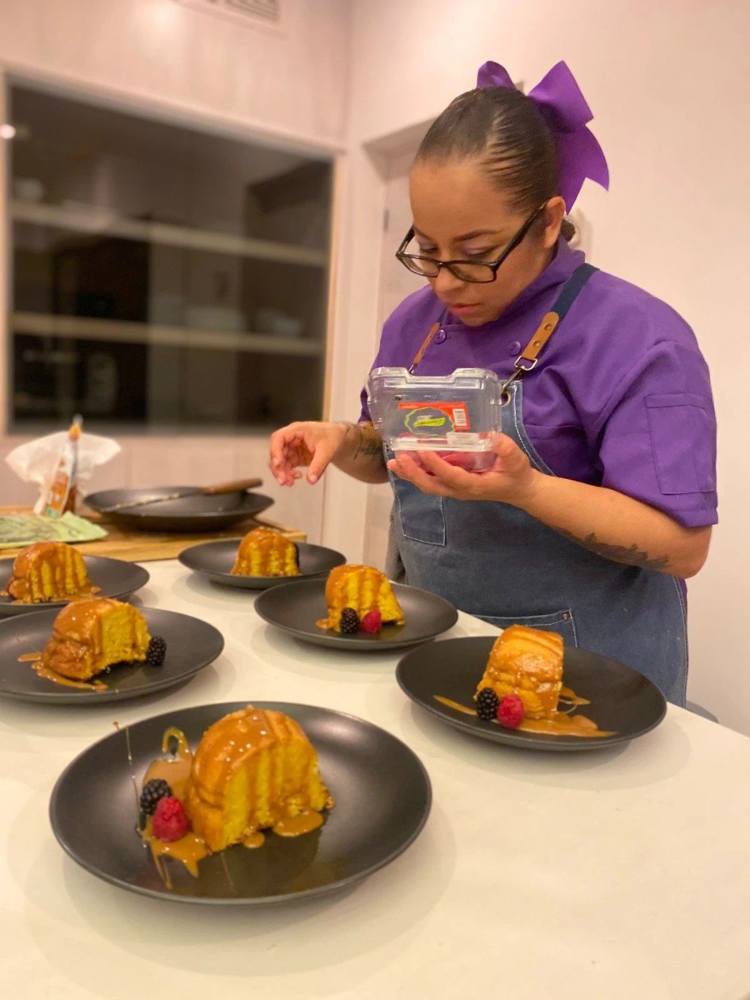 A plate from Sandra Acosta’s kitchen